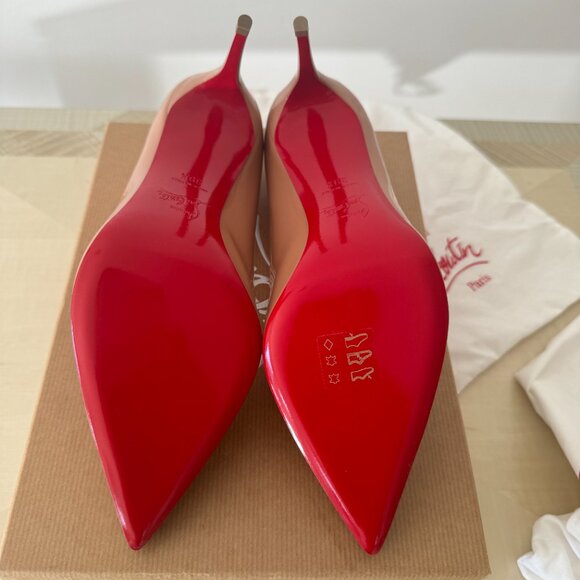*NEW* Christian Louboutin PIGALLE Follies Pointe Toe Patent Leather Pump 39.5EU - Picture 7 of 10